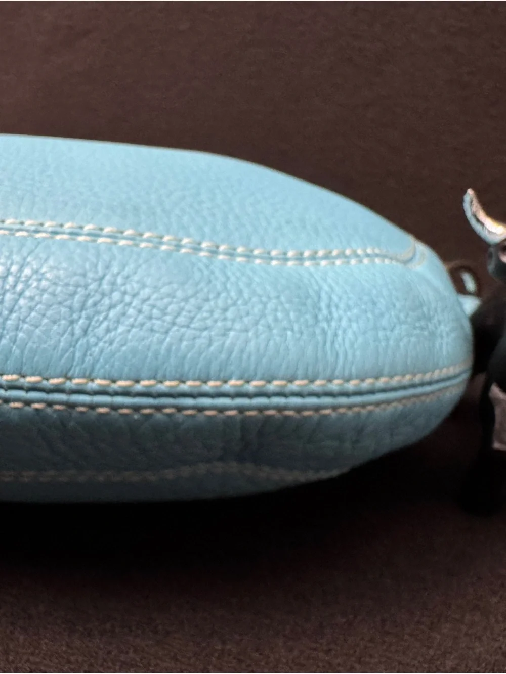 Ann Taylor Turquoise Leather Hobo Bag